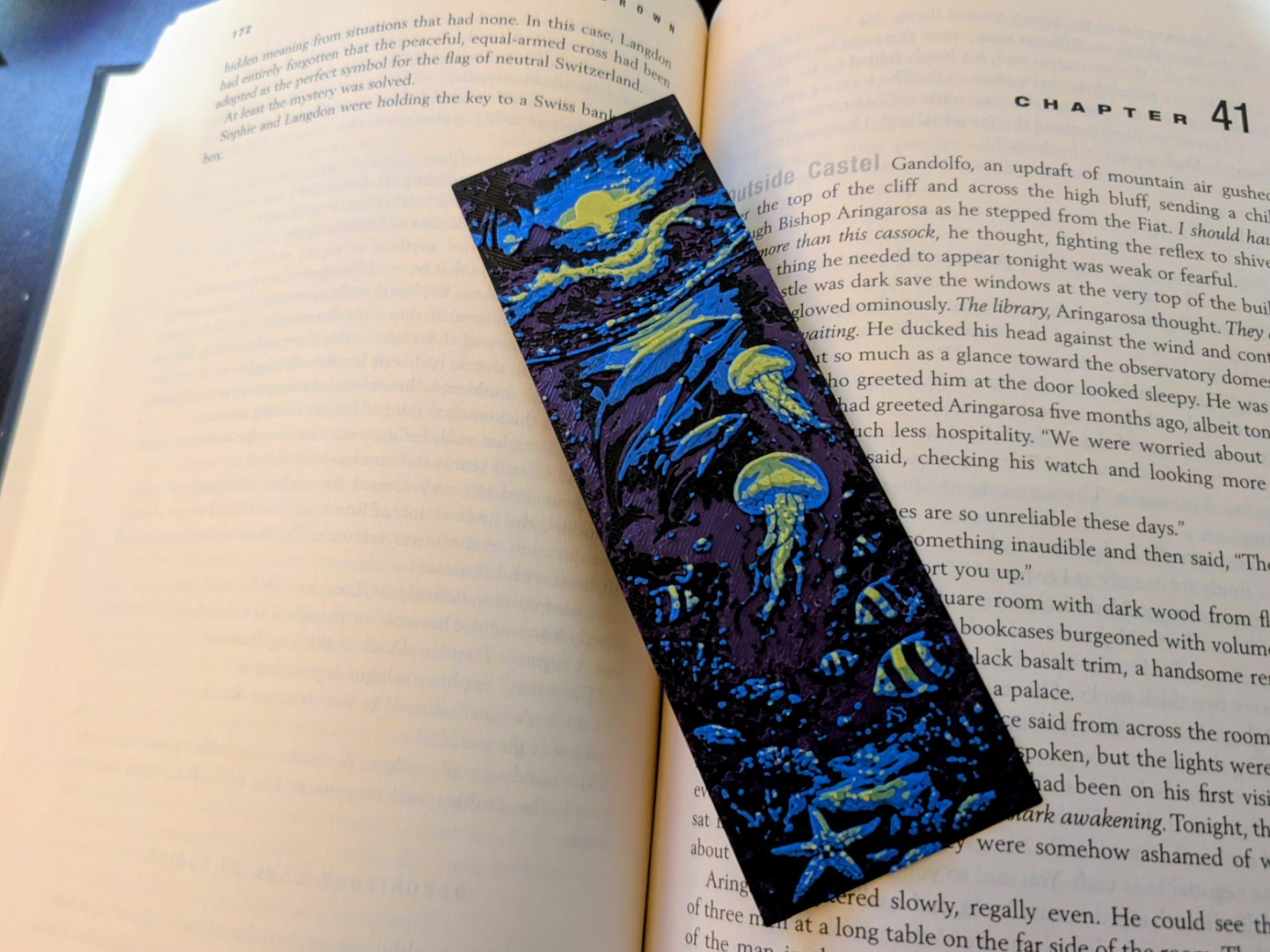 Ocean Sunset Hueforge Bookmark