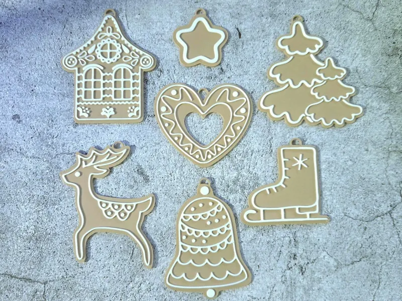 Gingerbread Christmas Tree Baubles