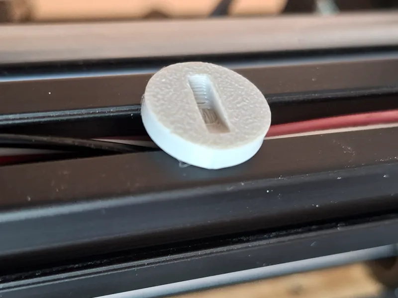 Cable organizer for aluminum extruded profile    