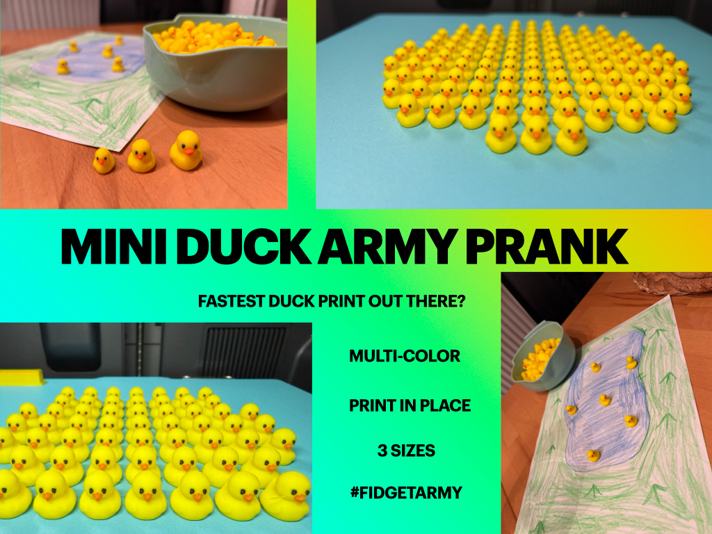 ~1 Duck per minute print - Mini Duck Army Prank