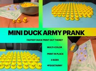 ~1 Duck per minute print - Mini Duck Army Prank
