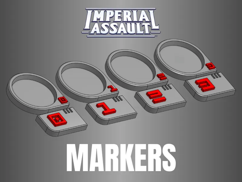Imperial Assault Miniature markers 3d tokens 