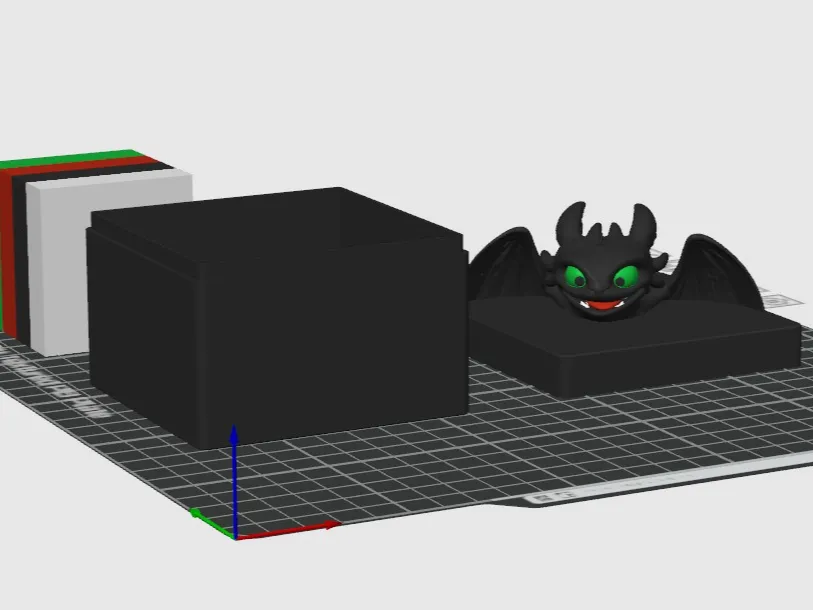 Toothless Box Free 3d Print Model Makerworld