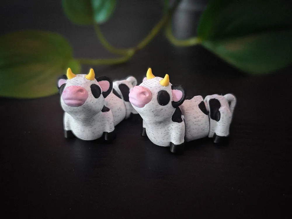 Flexi Cow - Free 3D Print Model - MakerWorld