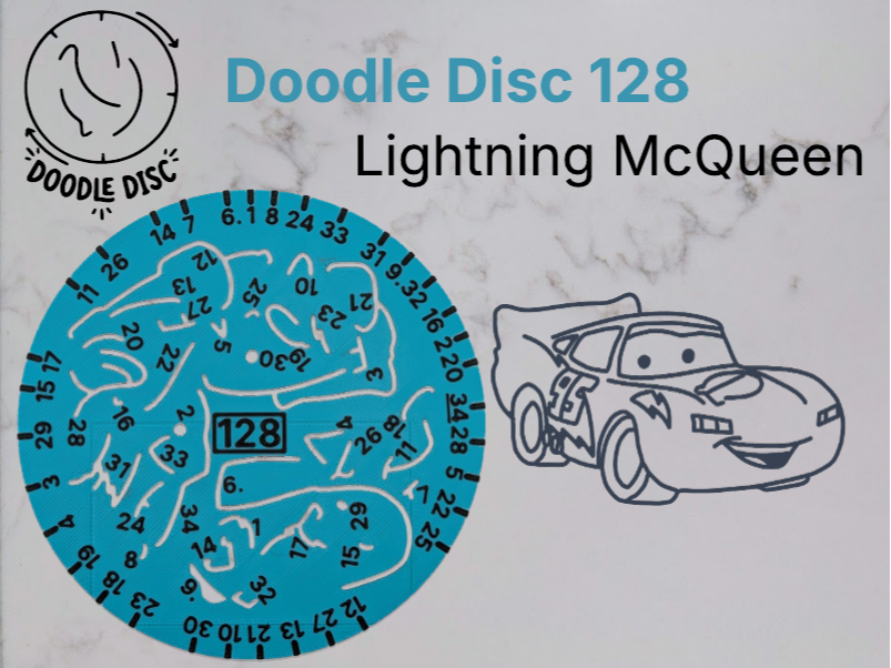 Doodle Disc 128 Lightning Mcqueen