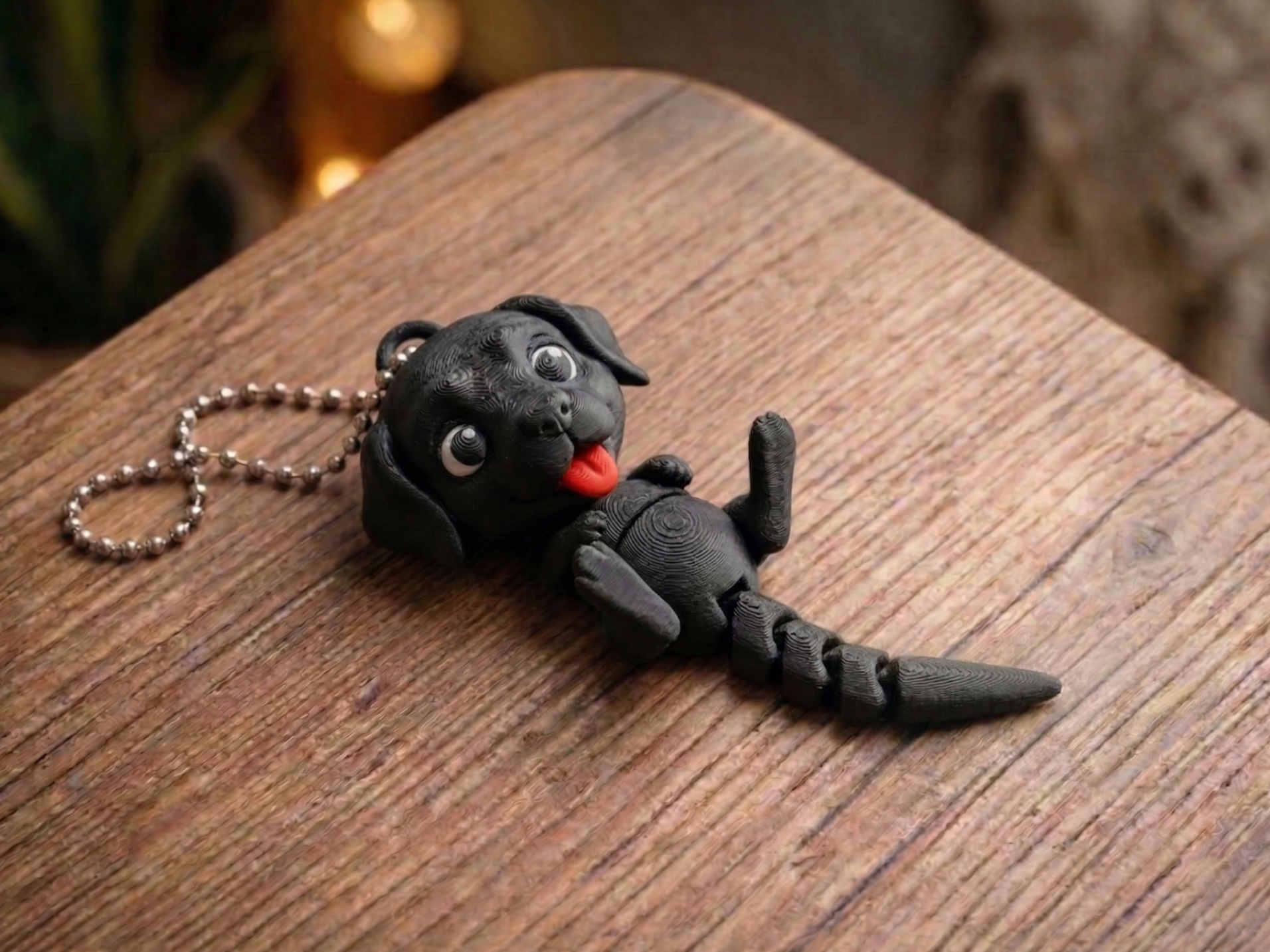 Flexi Puppy Keychain - Articulated Cute Dog