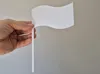 one flag with stick, one without