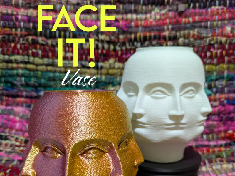 FACE IT! Perpetual Face Vase *Stand Not Included