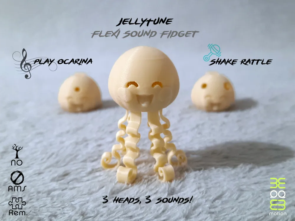 Objeto manipulable: JellyTune Flexi Sound Fidget. Referencia del modelo original.