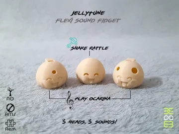 Objeto manipulable: JellyTune Flexi Sound Fidget — vista de referencia 3