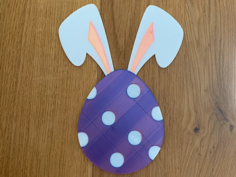 Easter Egg with Bunny Ears