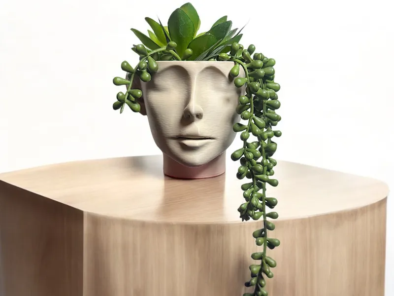 Sad Girl Modern Planter Pot