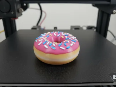 Round Donut-printable only one colour
