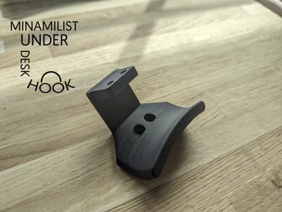 Minamilist Under Desk Headphone Hook