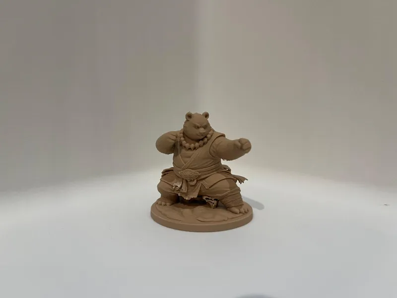 Panda Monk Mini– DnD Fantasy Tabletop RPG Model