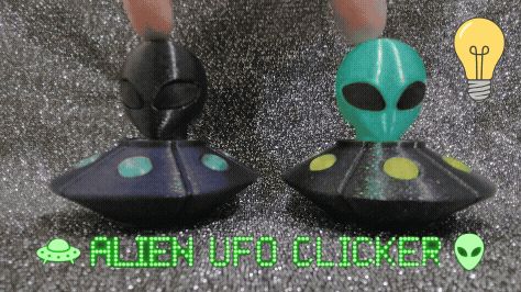LED ALIEN UFO clicker