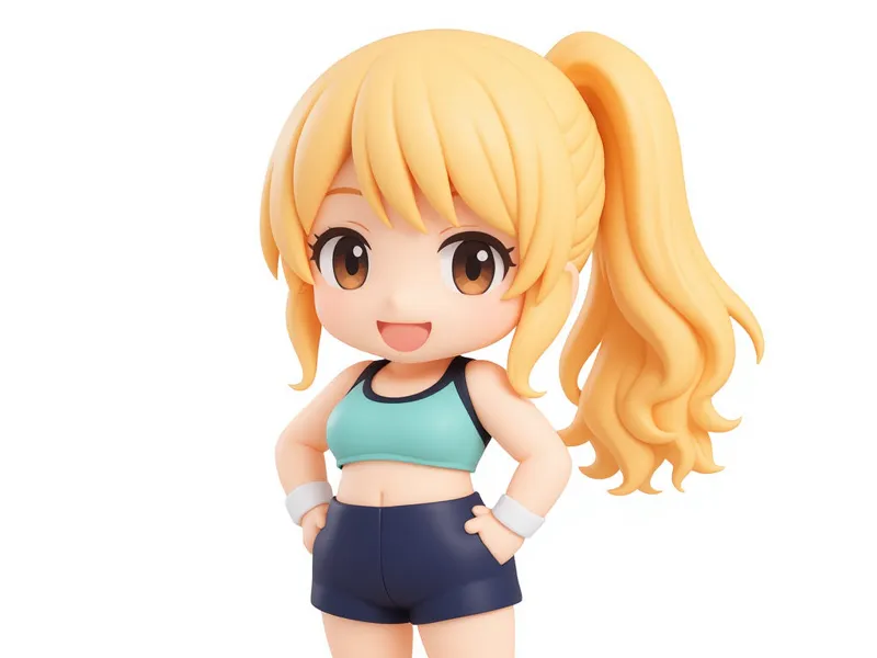 ジョギングガール金髪ちゃん
