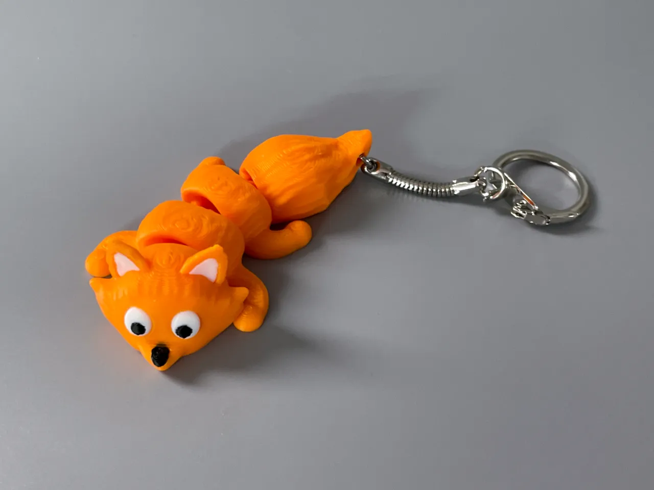 Cute Flexi Fox Keychain (Articulated) view 4