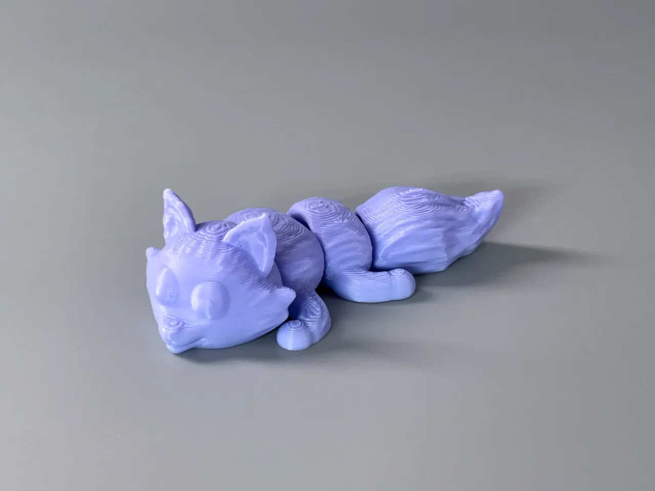 Cute Flexi Fox Keychain (Articulated) view 3