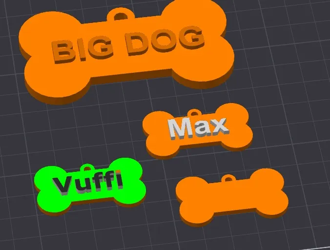 Dog name tag create your own by Bluerocke7 MakerWorld