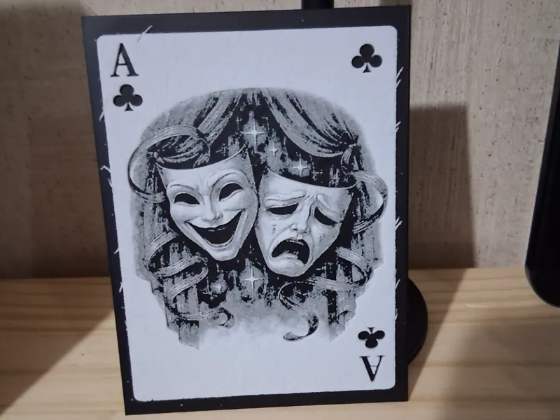 Drama Mask on card