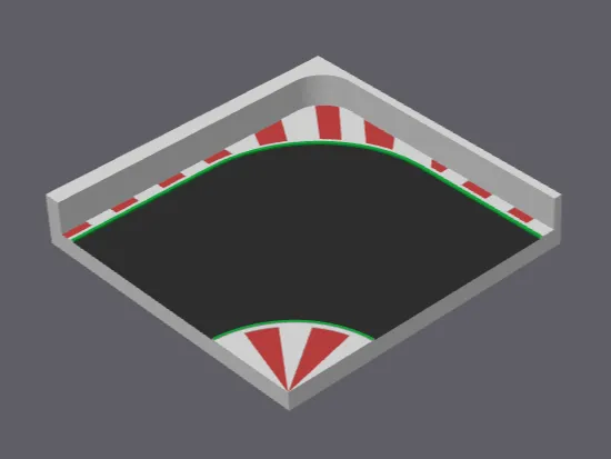 1:43 SCALE CAR CURVE