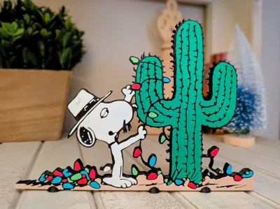 Spike's (Snoopy's Brother) Holiday Cactus