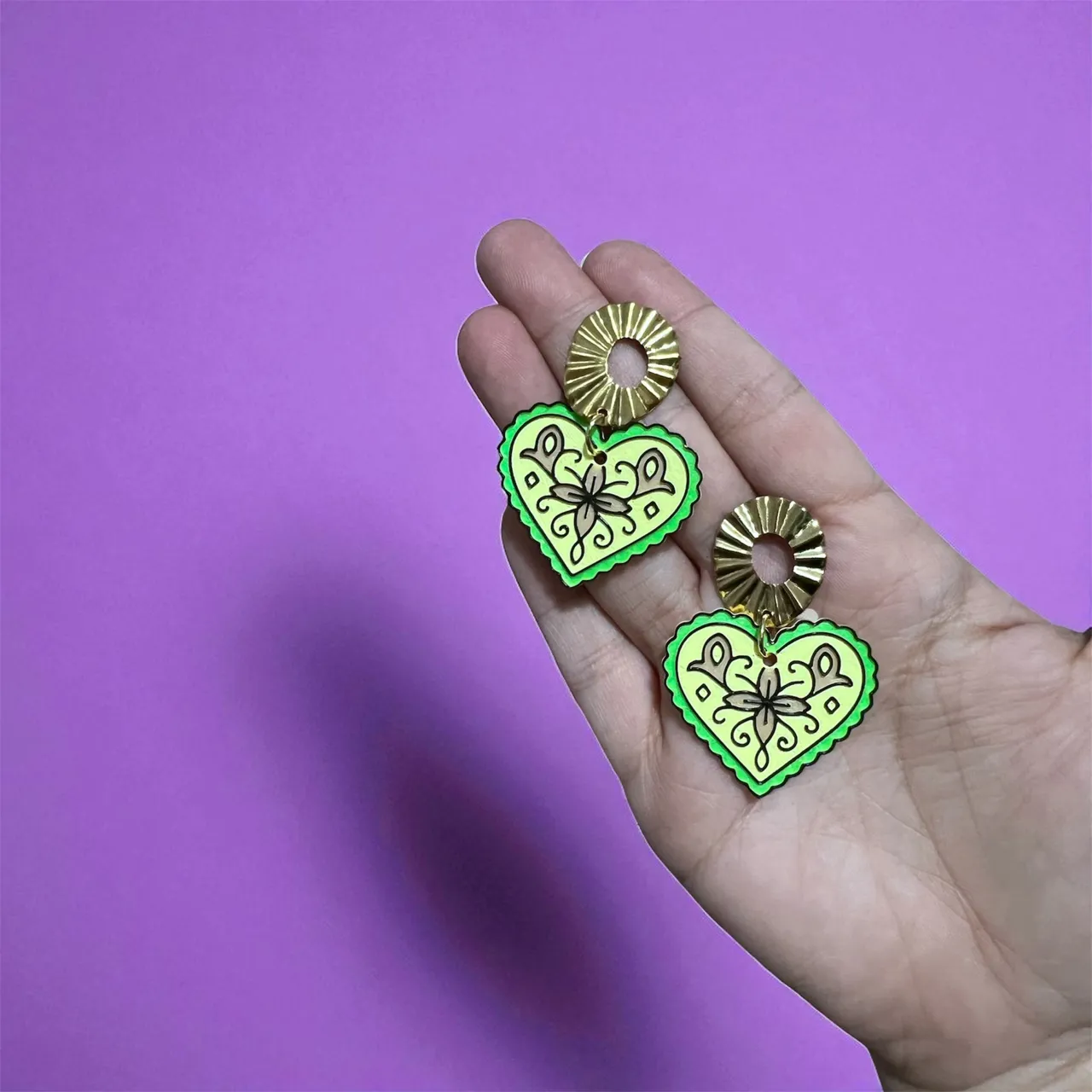 Pendientes corazón view 2