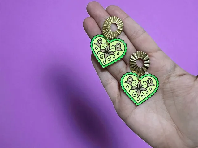 Pendientes corazón