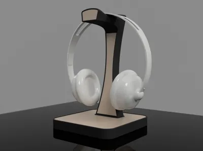 Elegant Headphone Stand Customizable
