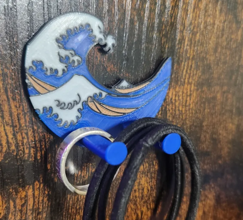 Mounted hair band hanger