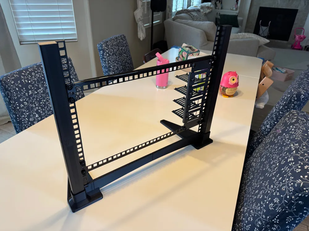 Fake Server Rack Prop Desktop 19 inch prototyping server rack by snapwich MakerWorld ...
