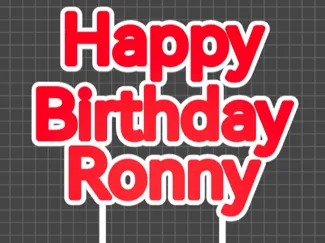Cake Topper Ronny