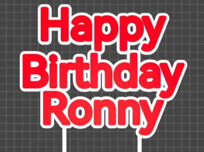 Cake Topper Ronny