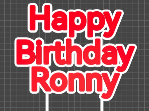 Cake Topper Ronny