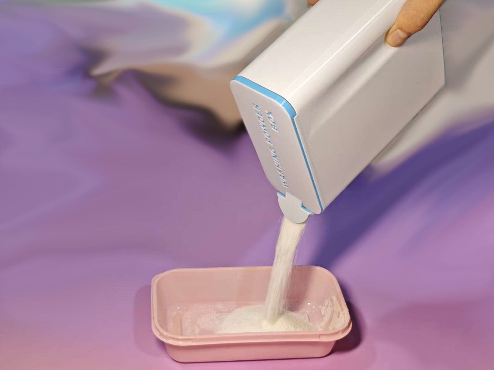 Miniatura 1 do modelo 3D 自动开盖洗衣粉盒