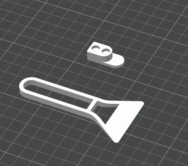 Bed Scraper with Magnetic Holder