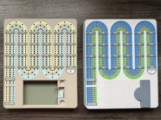 Cribbage Board With Card & Peg Storage