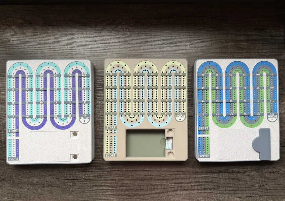 Cribbage Board With Card & Peg Storage - Free 3D Print Model - MakerWorld
