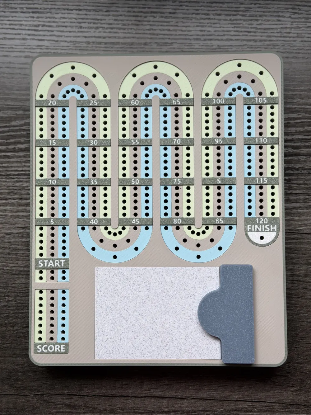 Cribbage Board With Card & Peg Storage - Free 3D Print Model - MakerWorld