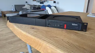 Improved Thinkcentre Tiny 1U Rack