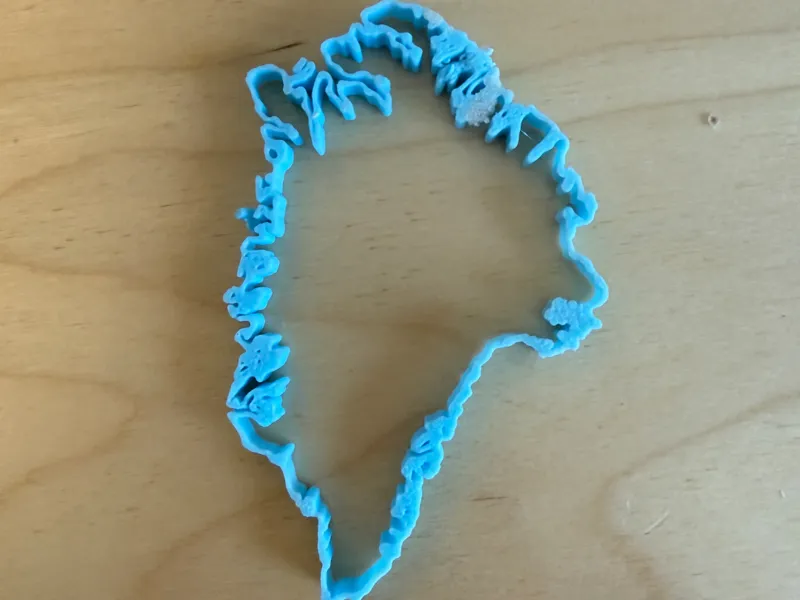 Greenland country outline