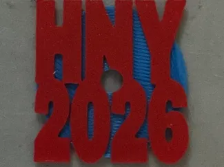 Happy New Year 2026 Simple Fidget Spinner