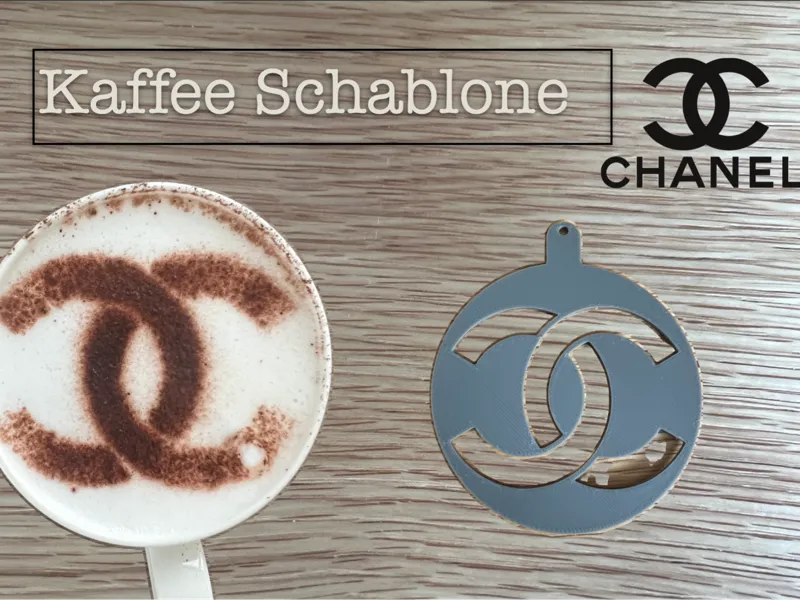Chanel Kaffee Schablone