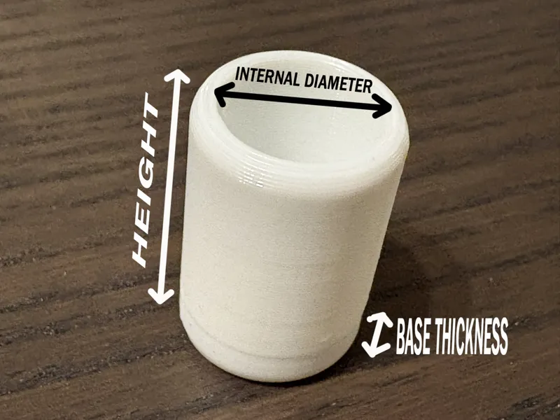 EASY TPU CHAIR LEG TIP OR END CAP PARAMETRIC