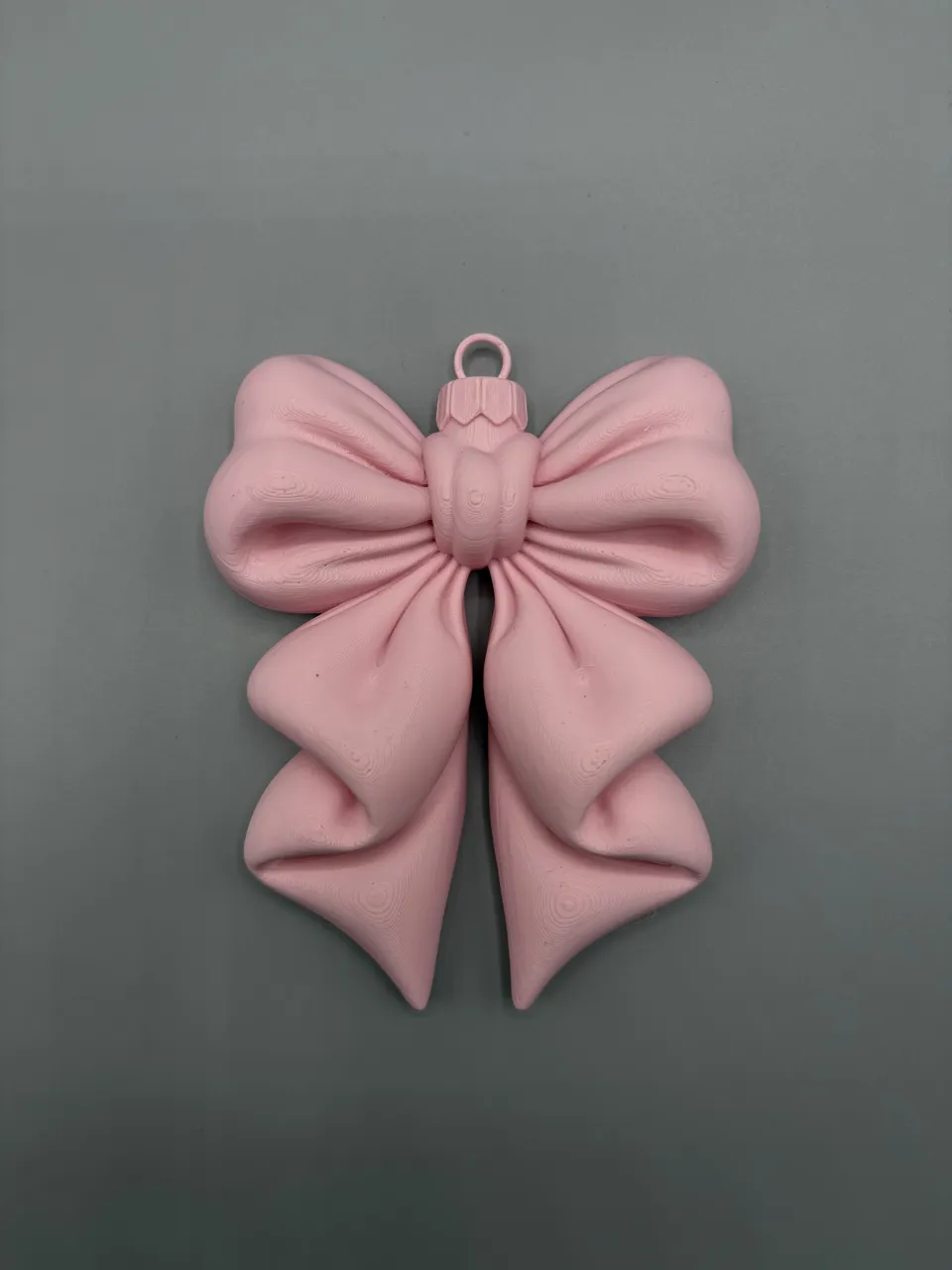 Puffy Coquette Bow Christmas Ornament view 2