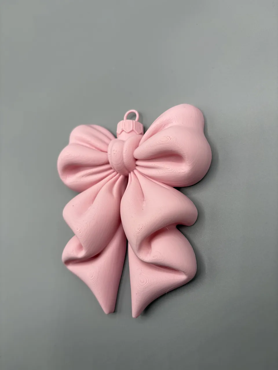 Puffy Coquette Bow Christmas Ornament view 3