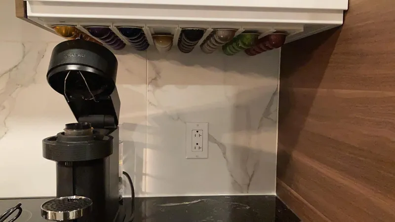 Nespresso Vertuo undercabinet capsule holder