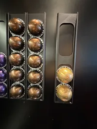 Single 5 capsules holder - Rectangular path