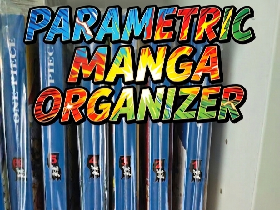 Parametric Manga Organizer – Custom Shelf Divider